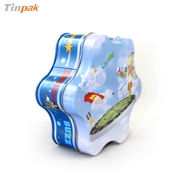 Gift Plum-Blossom Shape Tin